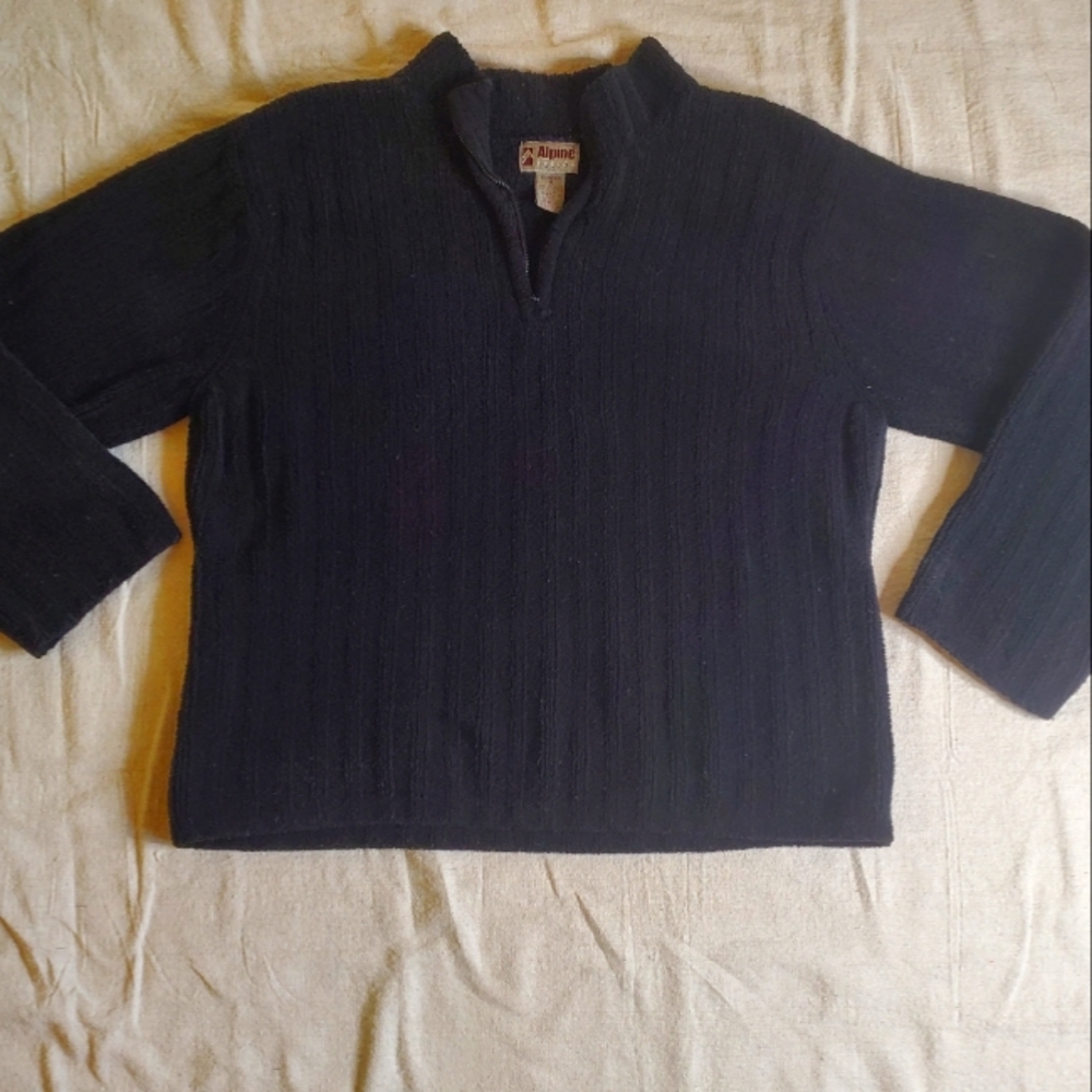 Alpine design quarter zip pull over sweater